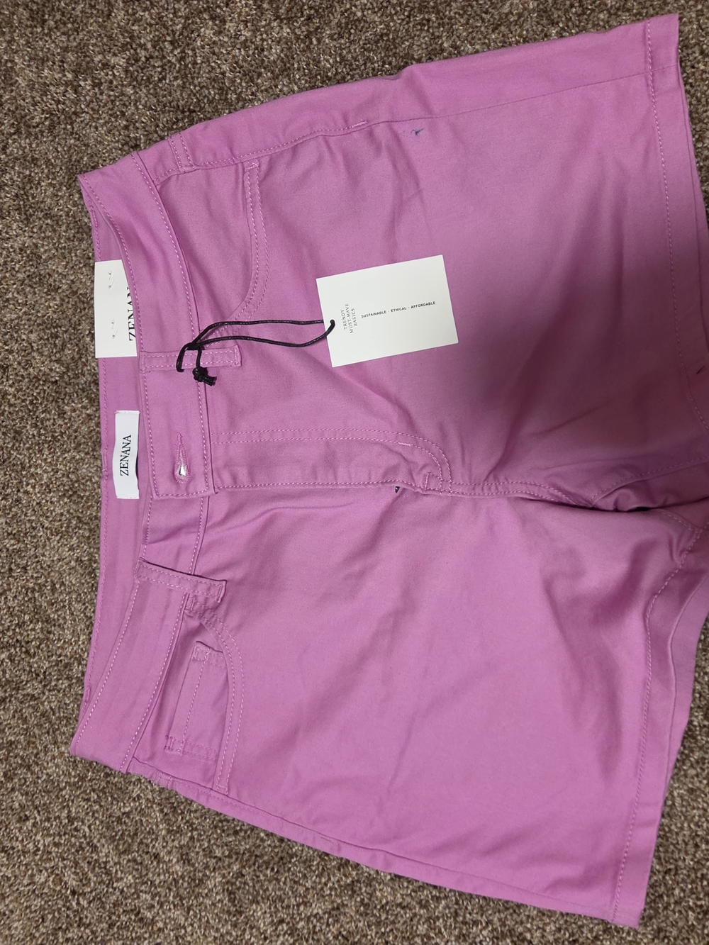 Zenana Outfitters Lavender-Pink Shorts